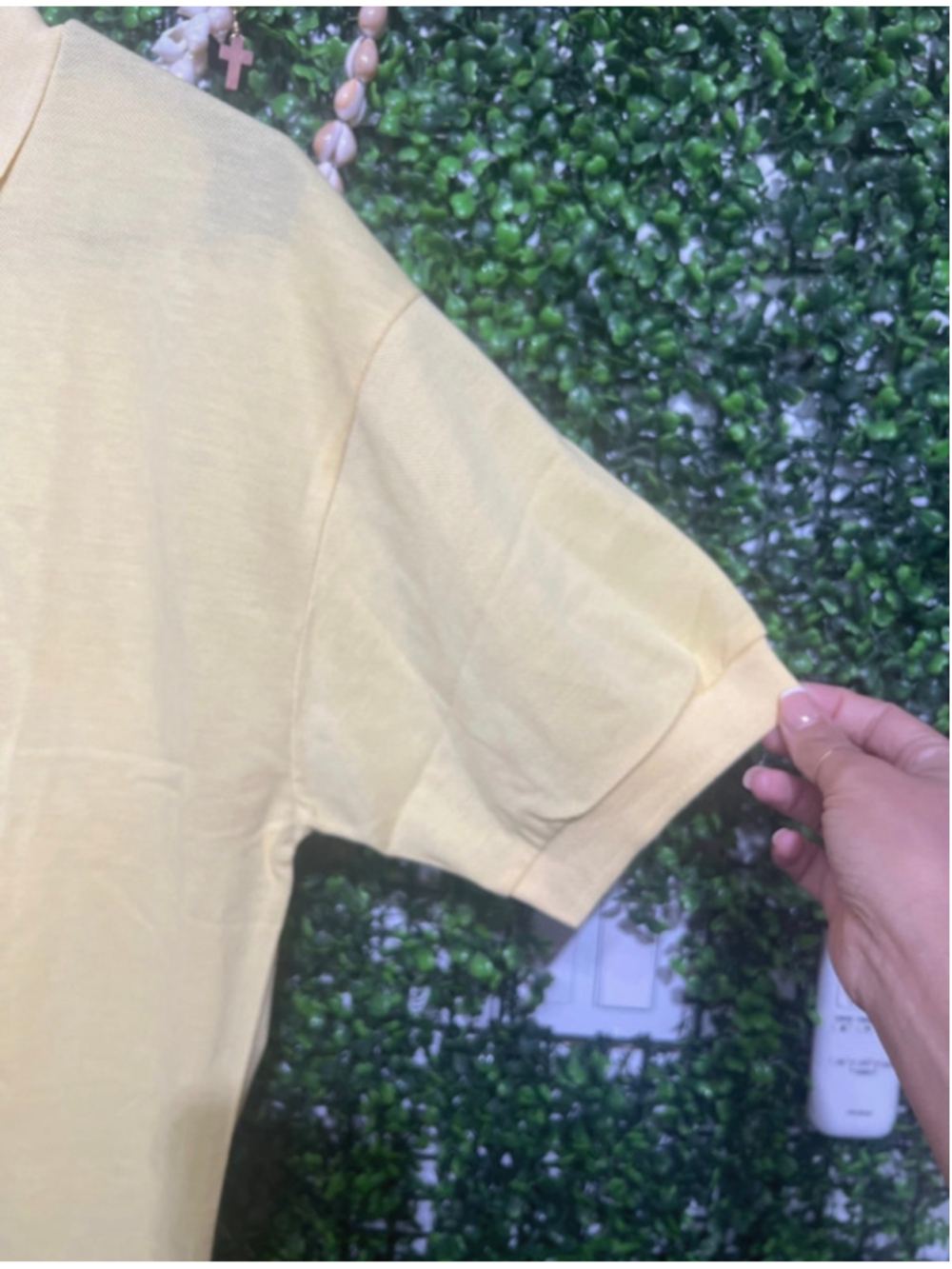 Men’s Polo Ralph Lauren Classic Fit Stretch Mesh Polo Shirt Wicket Yellow XL - Picture 7 of 8